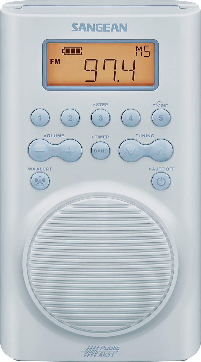 SANGEAN SG-100 AM/FM/Weather Alert Waterproof Shower Radio - Image 1